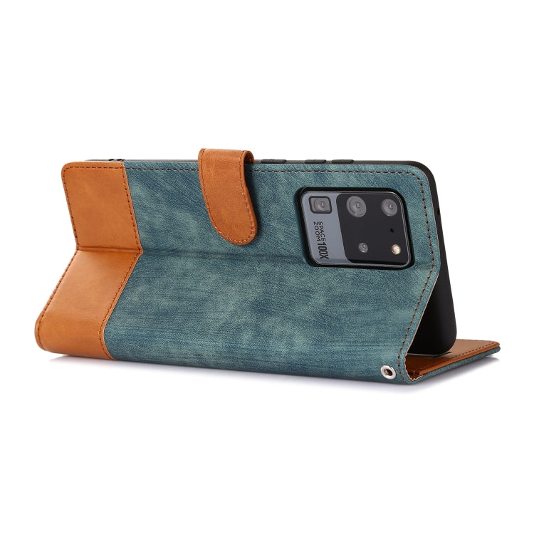 For Samsung Galaxy S20 Ultra Splicing Leather Phone Case