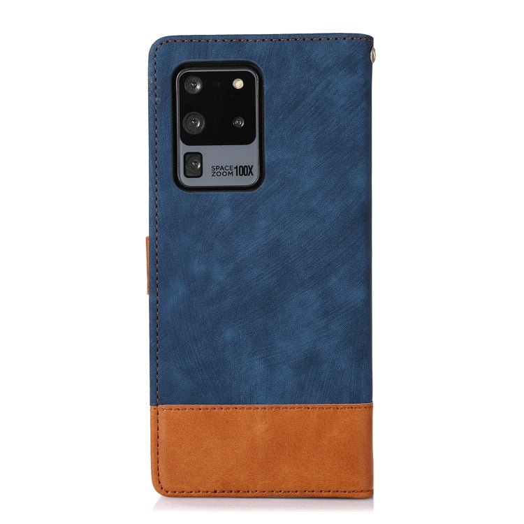 For Samsung Galaxy S20 Ultra Splicing Leather Phone Case