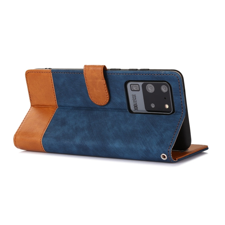 For Samsung Galaxy S20 Ultra Splicing Leather Phone Case
