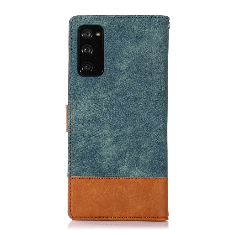 For Samsung Galaxy S20 FE Splicing Leather Phone Case