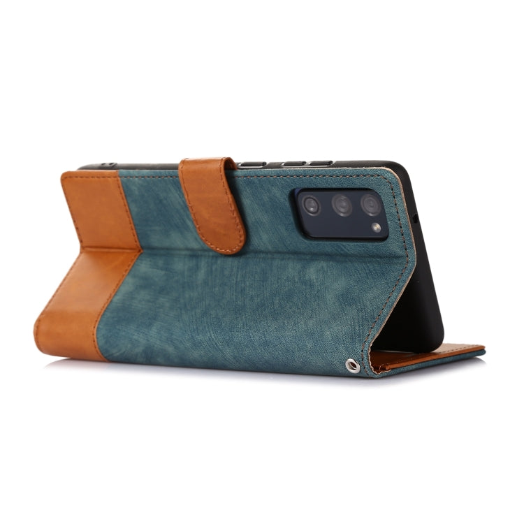 For Samsung Galaxy S20 FE Splicing Leather Phone Case