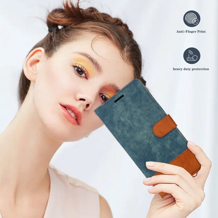 For Samsung Galaxy S20 FE Splicing Leather Phone Case