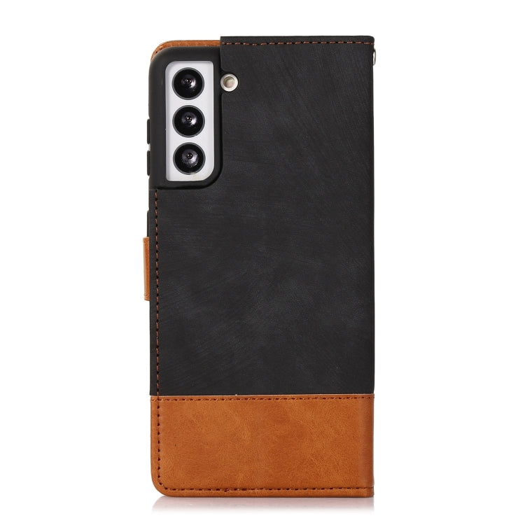 For Samsung Galaxy S21 5G Splicing Leather Phone Case