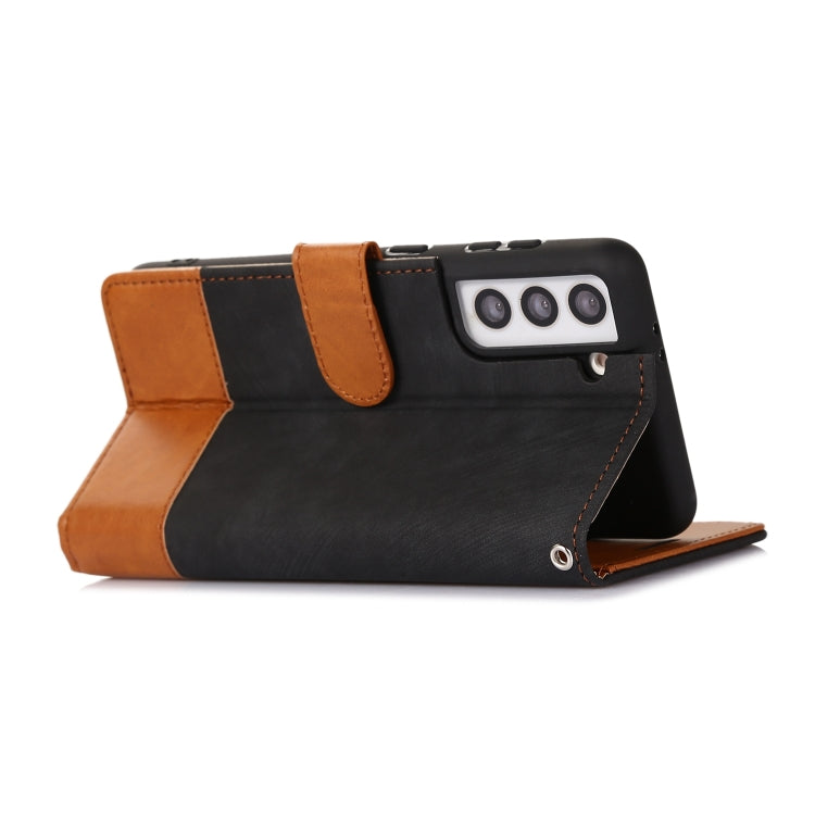 For Samsung Galaxy S21 5G Splicing Leather Phone Case