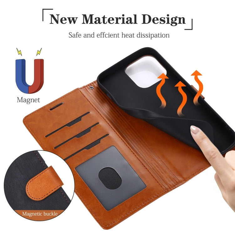 For Samsung Galaxy S21 5G Splicing Leather Phone Case