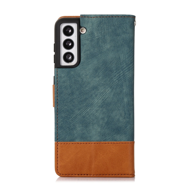 For Samsung Galaxy S21 5G Splicing Leather Phone Case