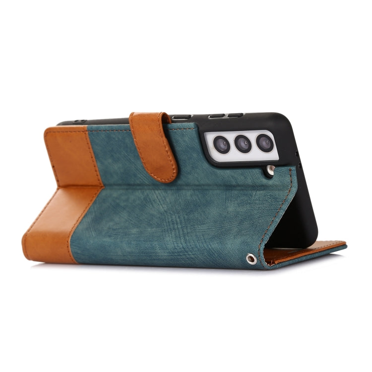 For Samsung Galaxy S21 5G Splicing Leather Phone Case