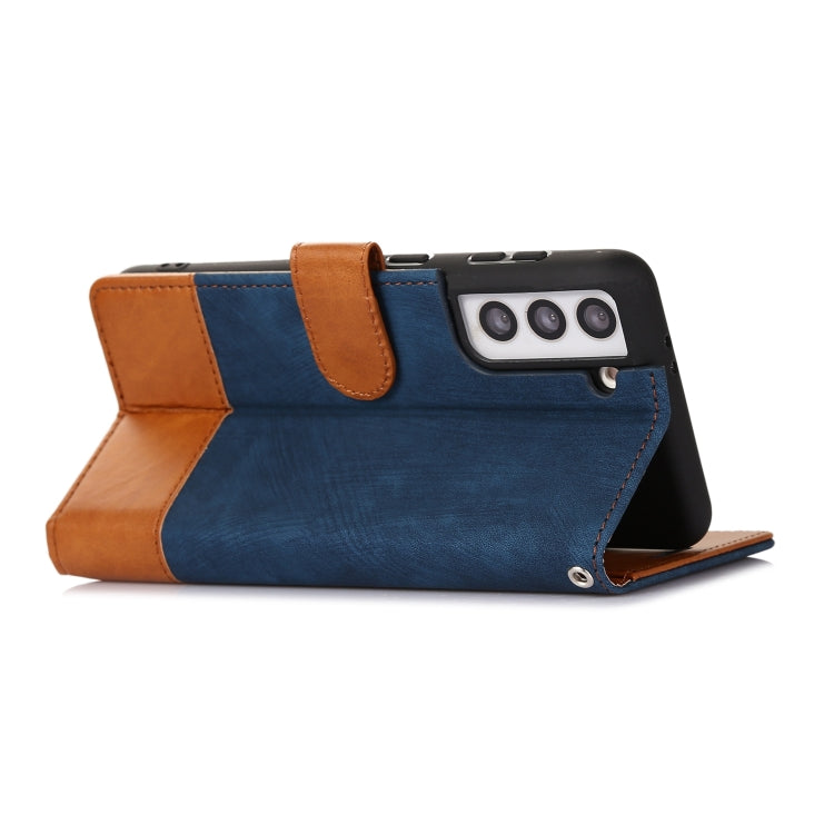 For Samsung Galaxy S21 5G Splicing Leather Phone Case