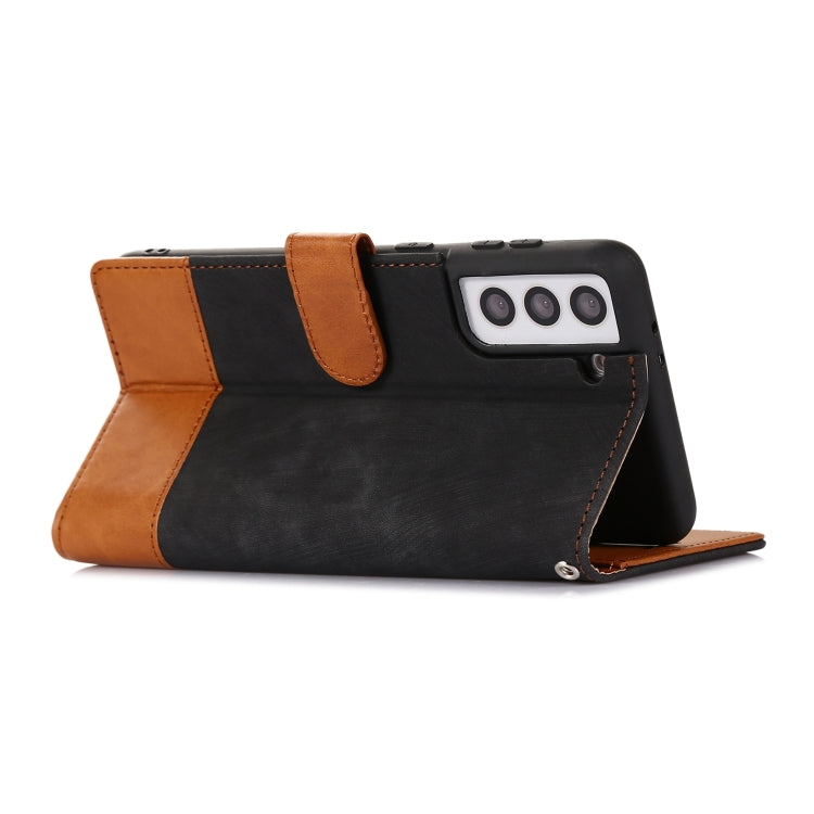 For Samsung Galaxy S21+ 5G Splicing Leather Phone Case