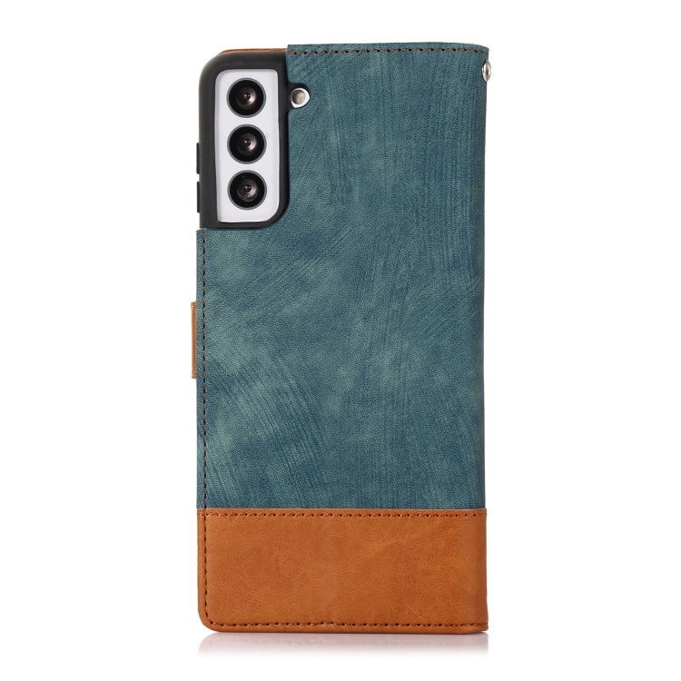 For Samsung Galaxy S21+ 5G Splicing Leather Phone Case