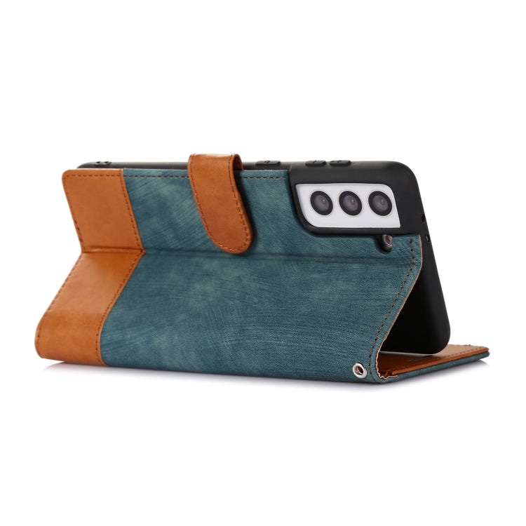 For Samsung Galaxy S21+ 5G Splicing Leather Phone Case