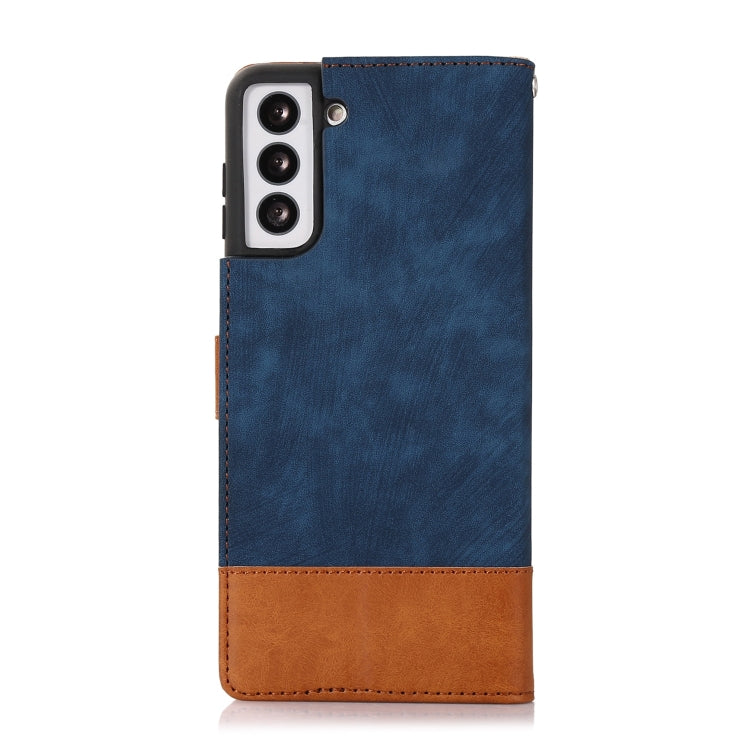 For Samsung Galaxy S21+ 5G Splicing Leather Phone Case