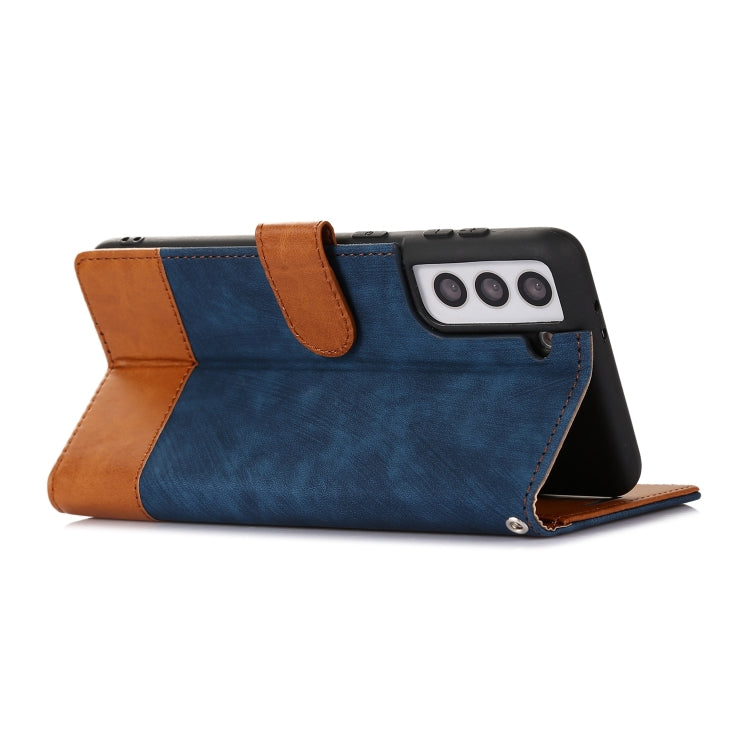 For Samsung Galaxy S21+ 5G Splicing Leather Phone Case