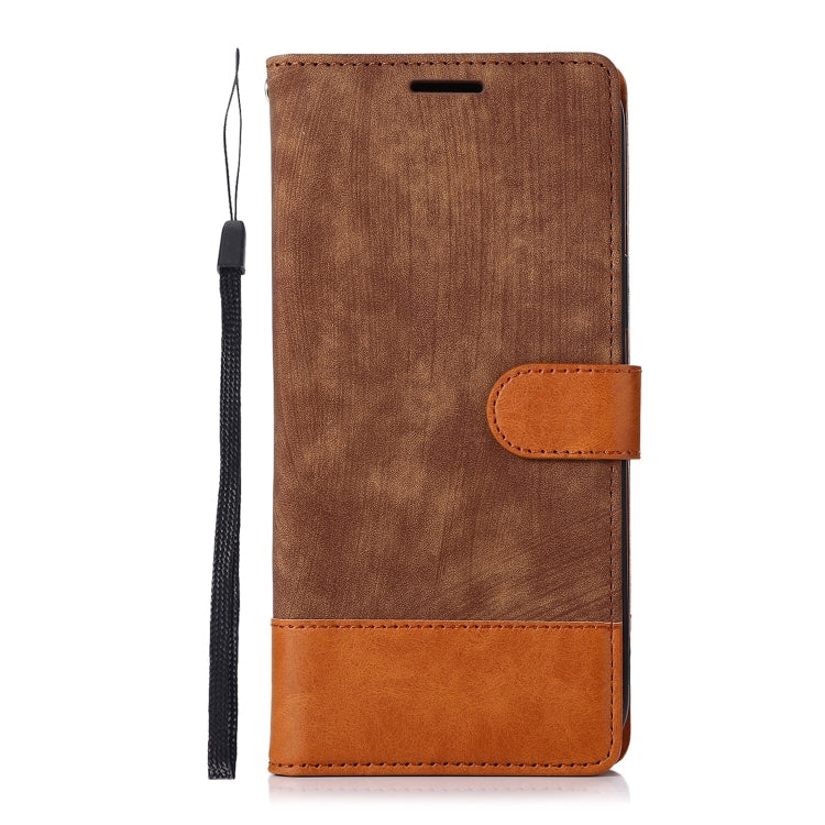For Samsung Galaxy S21+ 5G Splicing Leather Phone Case
