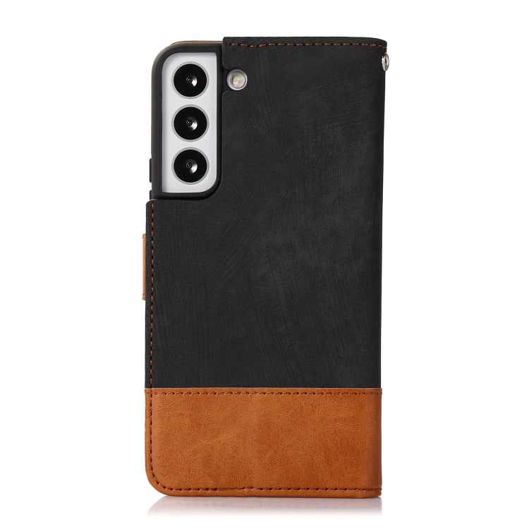 For Samsung Galaxy S22 5G Splicing Leather Phone Case