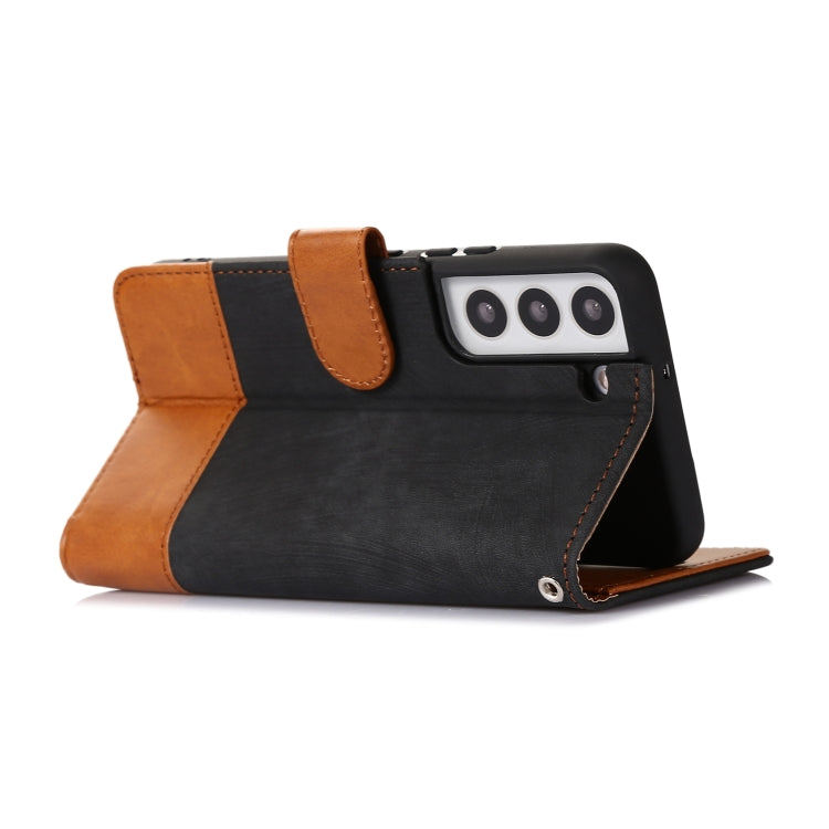 For Samsung Galaxy S22 5G Splicing Leather Phone Case