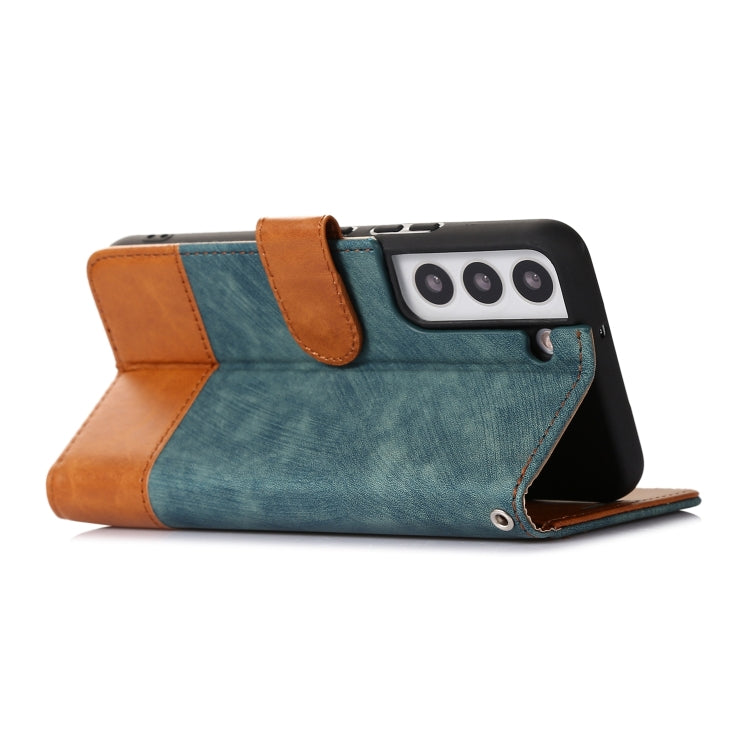 For Samsung Galaxy S22 5G Splicing Leather Phone Case
