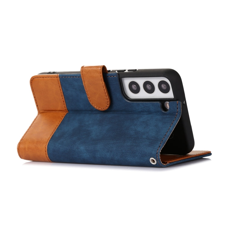 For Samsung Galaxy S22 5G Splicing Leather Phone Case
