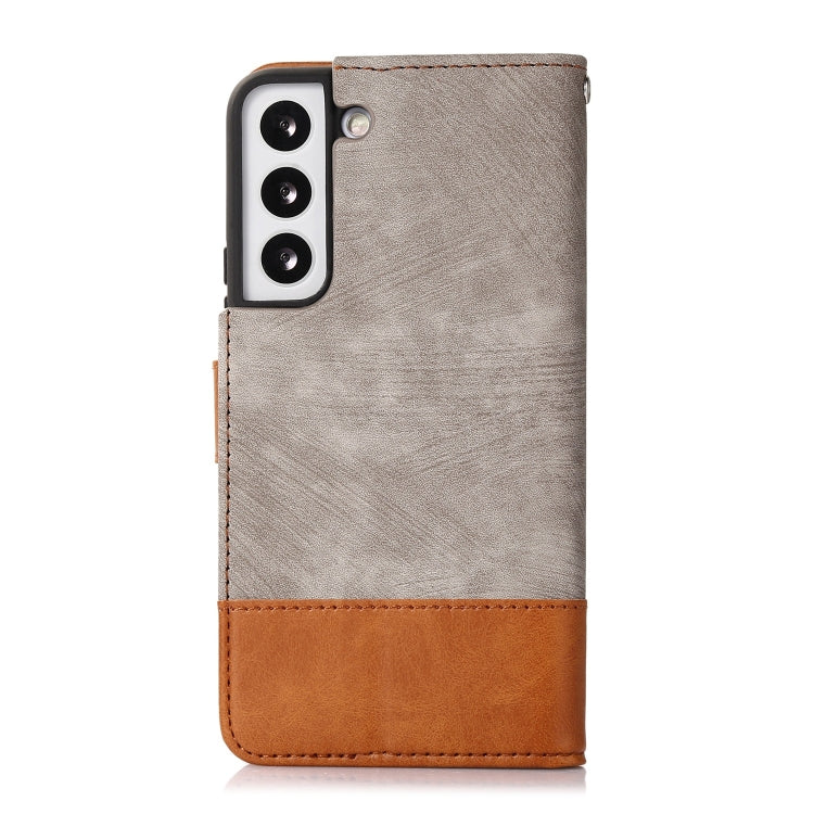 For Samsung Galaxy S22 5G Splicing Leather Phone Case