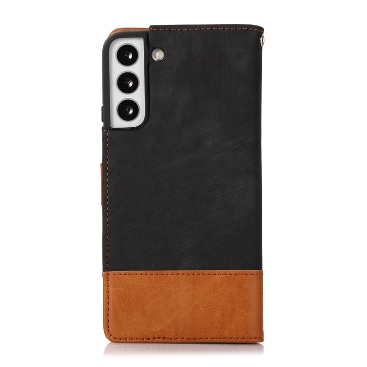 For Samsung Galaxy S22+ 5G Splicing Leather Phone Case