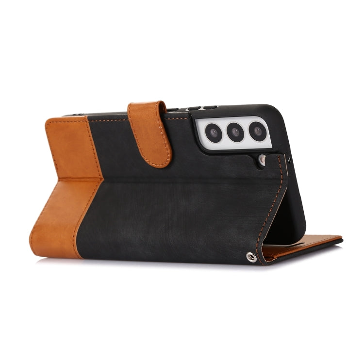 For Samsung Galaxy S22+ 5G Splicing Leather Phone Case