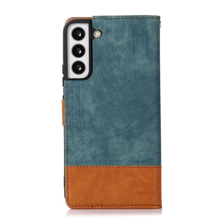 For Samsung Galaxy S22+ 5G Splicing Leather Phone Case