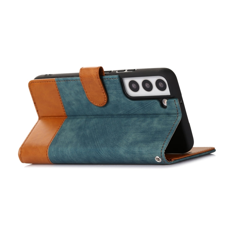 For Samsung Galaxy S22+ 5G Splicing Leather Phone Case