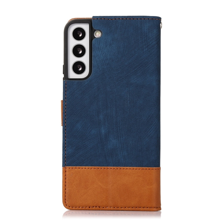 For Samsung Galaxy S22+ 5G Splicing Leather Phone Case