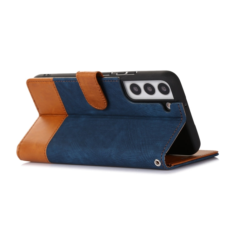 For Samsung Galaxy S22+ 5G Splicing Leather Phone Case