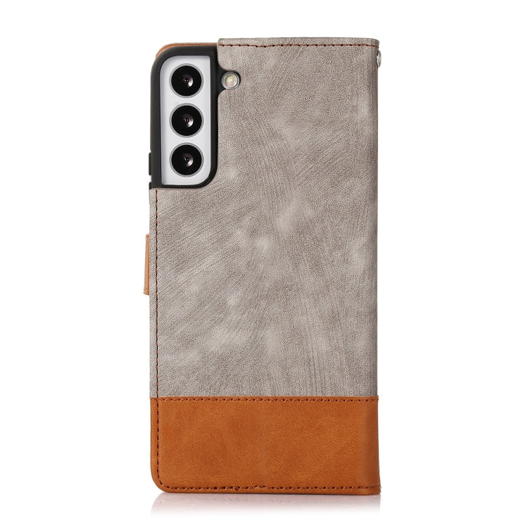 For Samsung Galaxy S22+ 5G Splicing Leather Phone Case