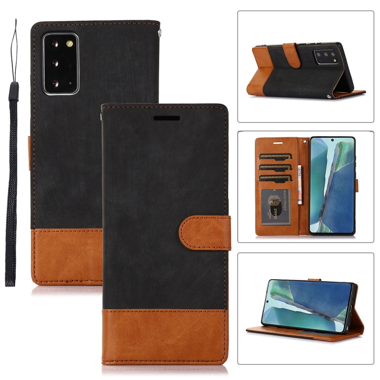 For Samsung Galaxy Note20 Splicing Leather Phone Case