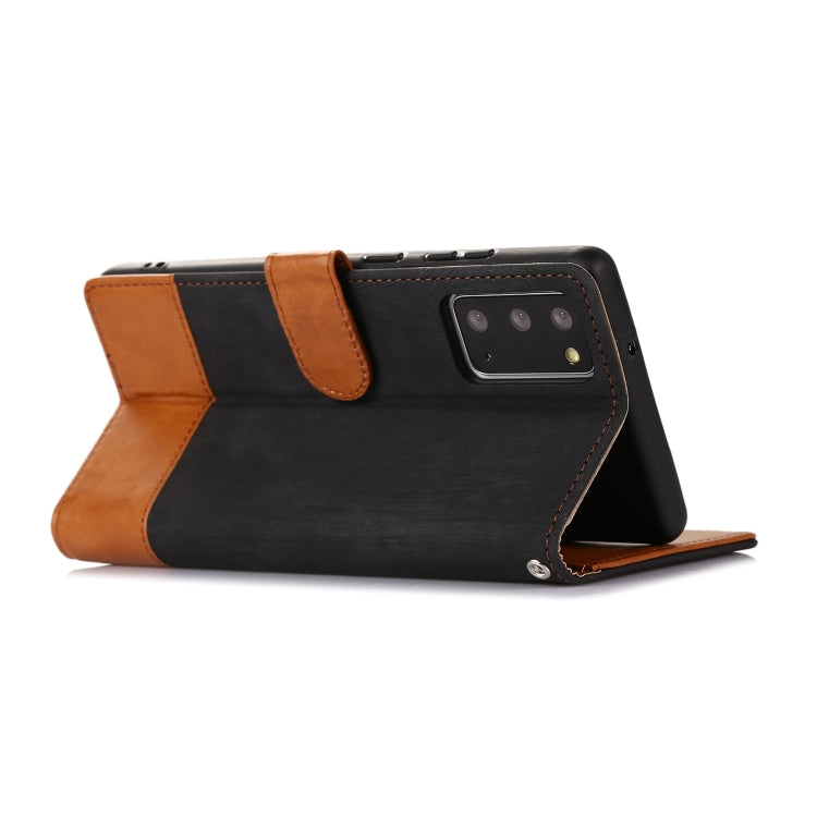 For Samsung Galaxy Note20 Splicing Leather Phone Case