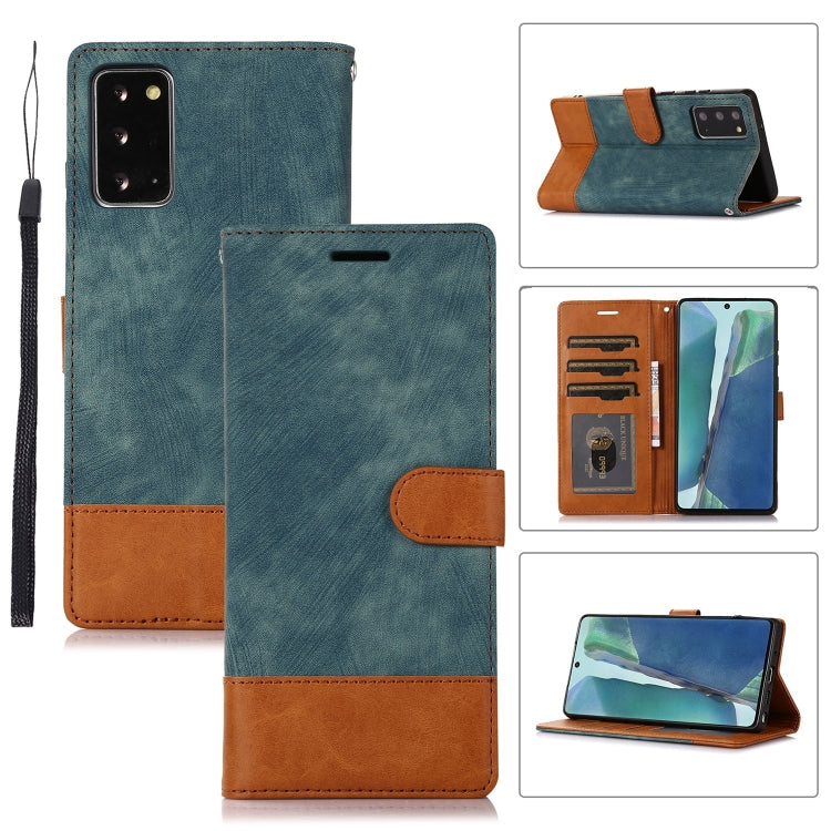 For Samsung Galaxy Note20 Splicing Leather Phone Case