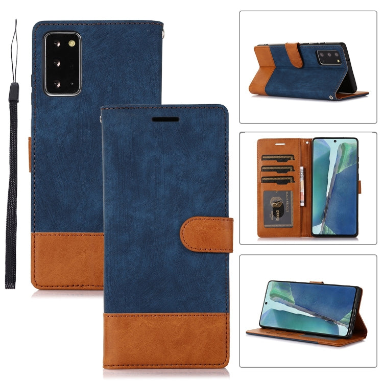 For Samsung Galaxy Note20 Splicing Leather Phone Case