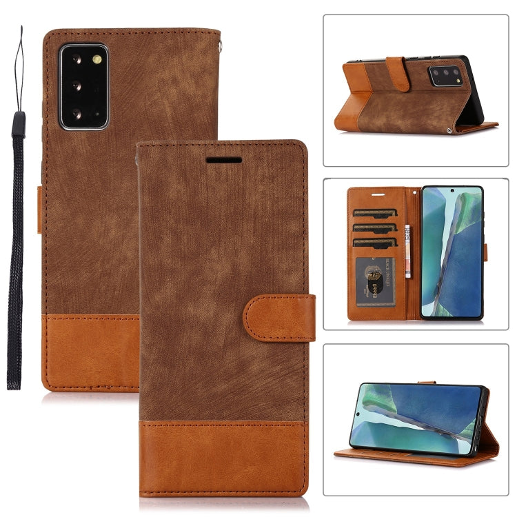 For Samsung Galaxy Note20 Splicing Leather Phone Case