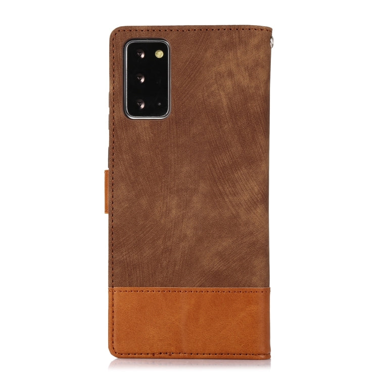 For Samsung Galaxy Note20 Splicing Leather Phone Case
