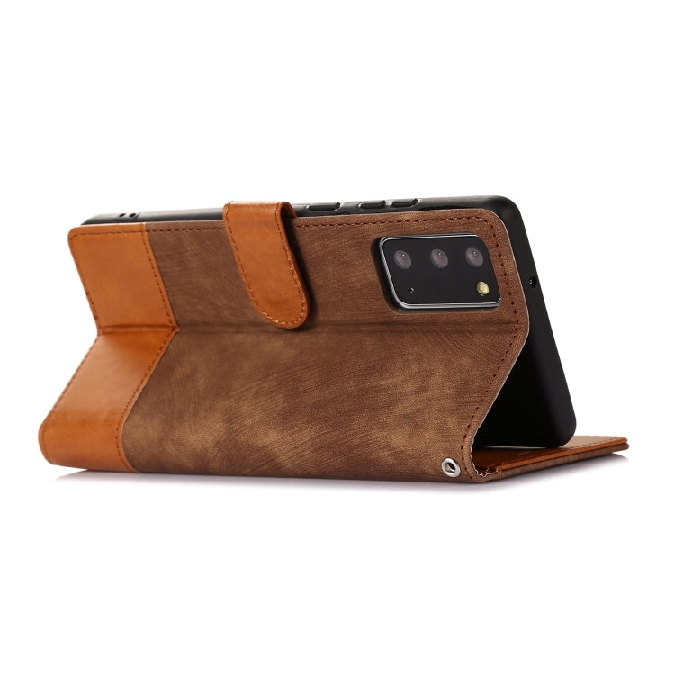 For Samsung Galaxy Note20 Splicing Leather Phone Case