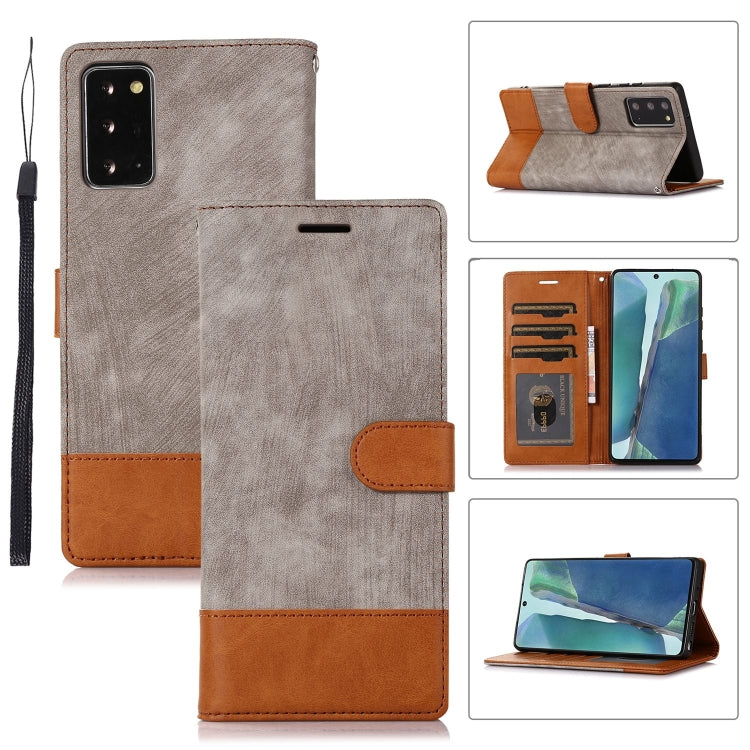 For Samsung Galaxy Note20 Splicing Leather Phone Case