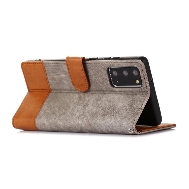 For Samsung Galaxy Note20 Splicing Leather Phone Case