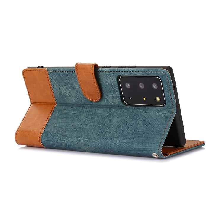 For Samsung Galaxy Note20 Ultra Splicing Leather Phone Case