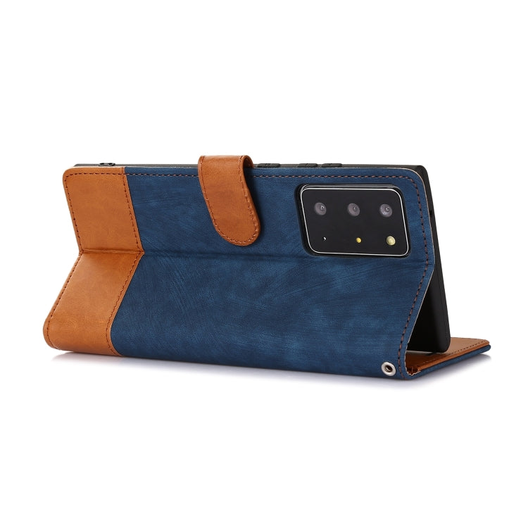 For Samsung Galaxy Note20 Ultra Splicing Leather Phone Case
