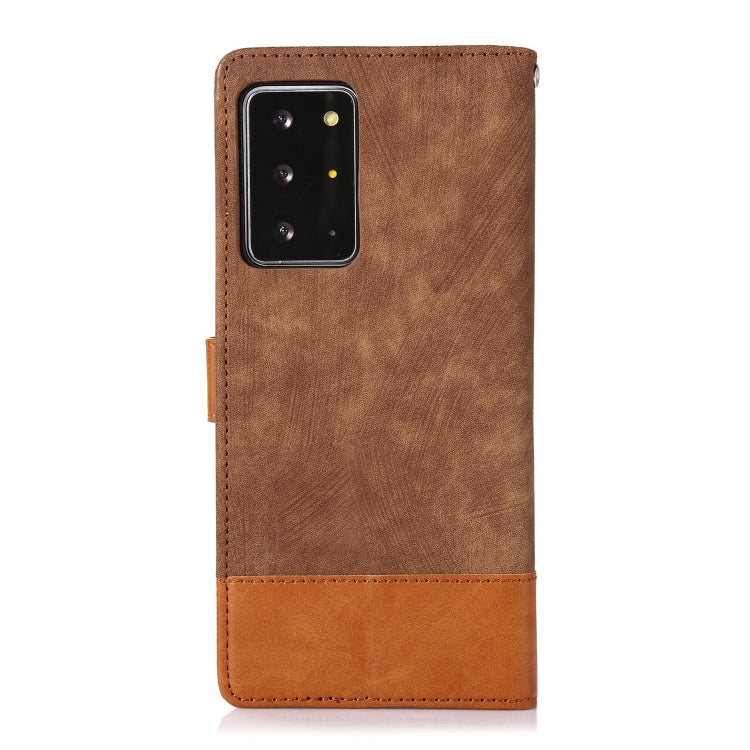 For Samsung Galaxy Note20 Ultra Splicing Leather Phone Case