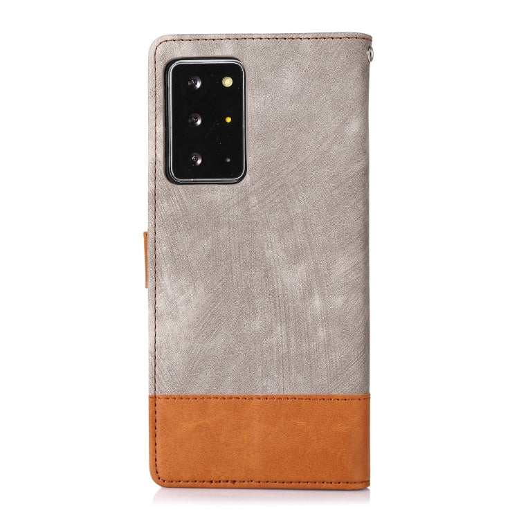 For Samsung Galaxy Note20 Ultra Splicing Leather Phone Case