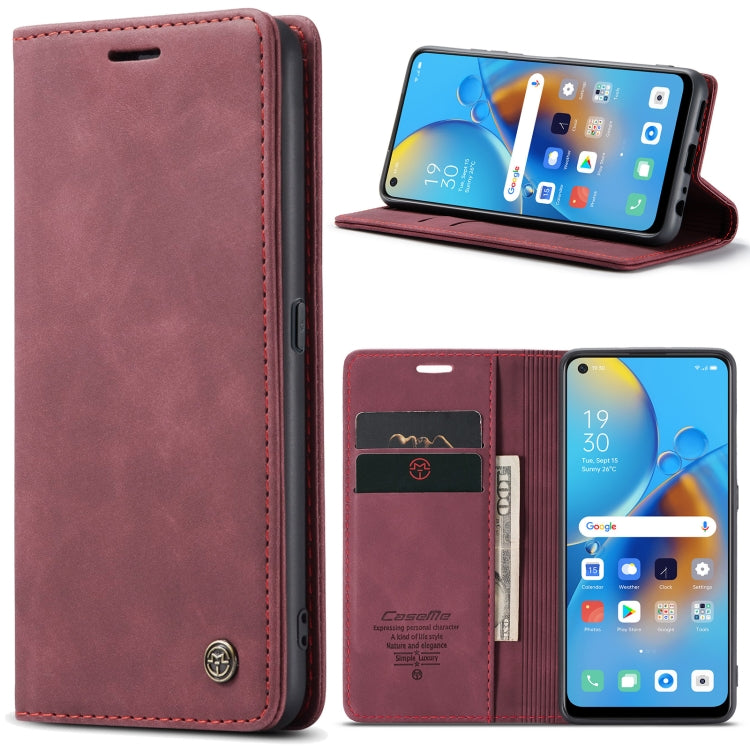 CaseMe 013 Multifunctional Horizontal Flip Leather Phone Case For OPPO F19/F19S/A74 4G/A95 4G/Reno6 Lite 4G Global