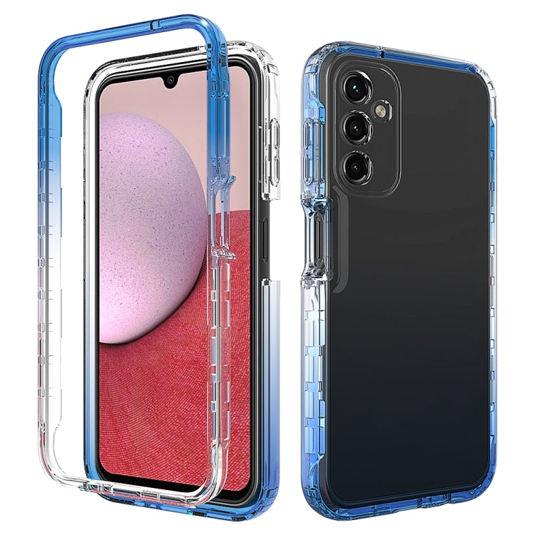For Samsung Galaxy A14 5G Transparent Gradient Color TPU + PC Protective Phone Case