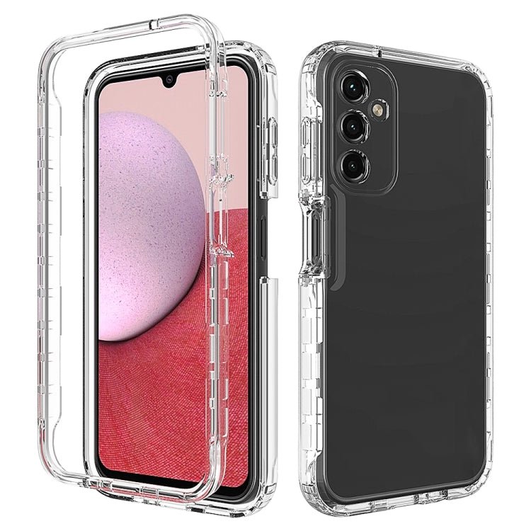 For Samsung Galaxy A14 5G Transparent Gradient Color TPU + PC Protective Phone Case