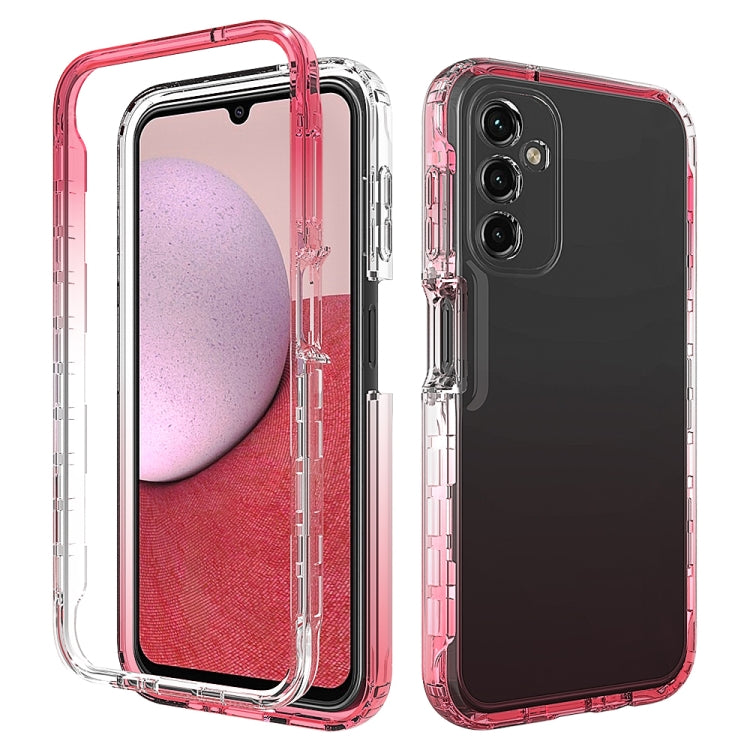 For Samsung Galaxy A14 5G Transparent Gradient Color TPU + PC Protective Phone Case