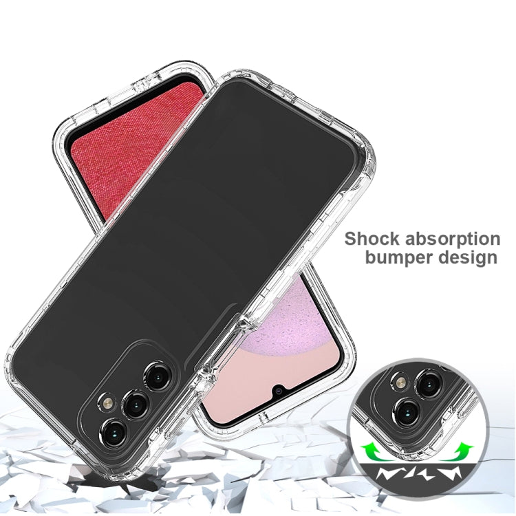 For Samsung Galaxy A14 5G Transparent Gradient Color TPU + PC Protective Phone Case