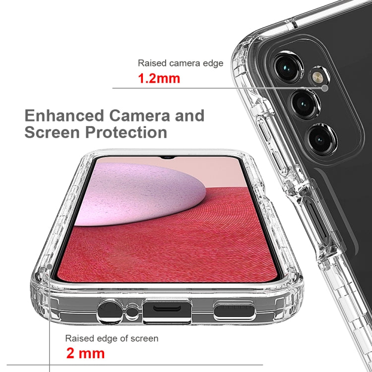 For Samsung Galaxy A14 5G Transparent Gradient Color TPU + PC Protective Phone Case