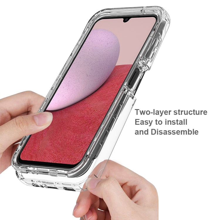 For Samsung Galaxy A14 5G Transparent Gradient Color TPU + PC Protective Phone Case
